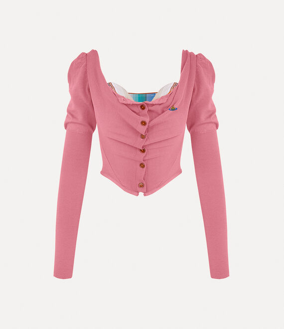 Vivienne Westwood Bea Corset Cardi in BUBBLEGUM